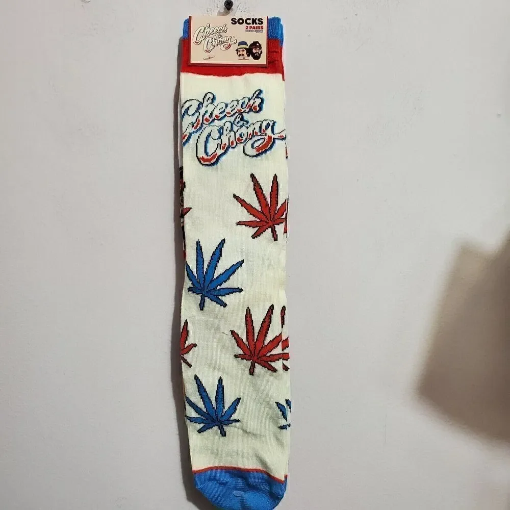 Cheech & Chong 2 Pairs Of Socks Sz Medium NEW
